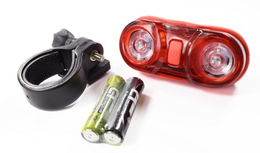 Leoshi LED zadné svetlo na bicykel 2x0,5W 2xAAA