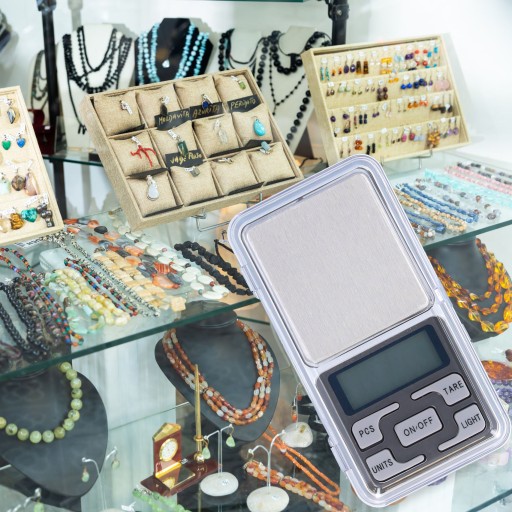 Elektronická presná LCD váha na šperky, vrecková mini, 500/001g