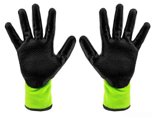 NEO zateplené pracovné rukavice, nylon potiahnutý latexom, 4142X, veľkosť 10