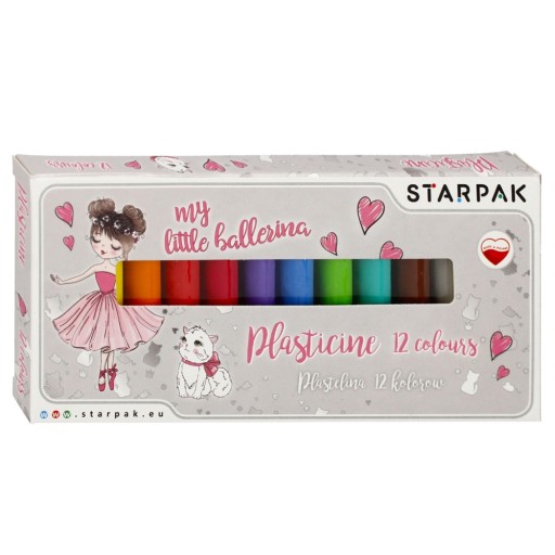 Plastelína 12 farieb Balerína STARPAK