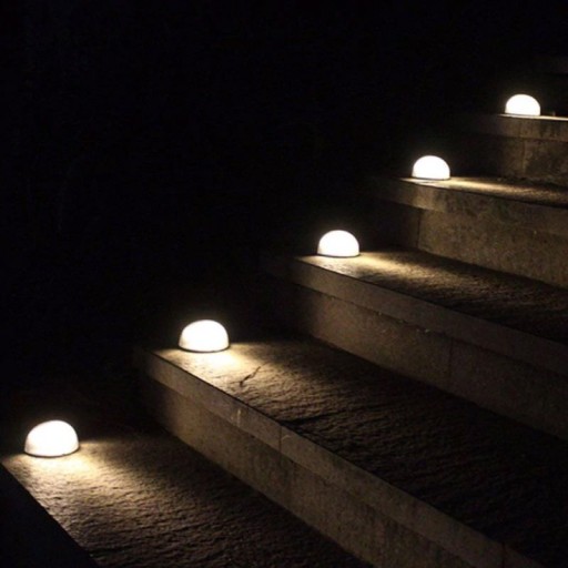 LED nástenné záhradné svietidlo SOLAR STAIR COLD