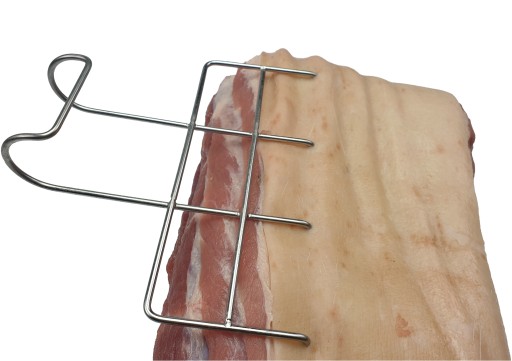 B-304 Veľký udiarenský hák na údenie slaniny, slaninového tuku, filé, silný INOX