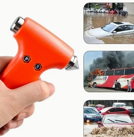 Life Safety Hammer na rozbitie okna a rezač bezpečnostných pásov 3 v 1