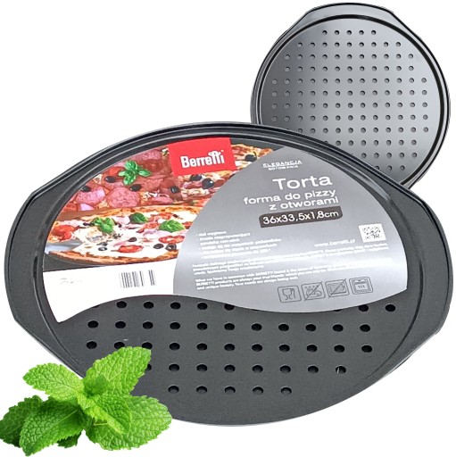 Forma na pizzu okrúhly plech na tortu ø36x33,5cm NEREZNÁ KLASICKÁ BERRETTI