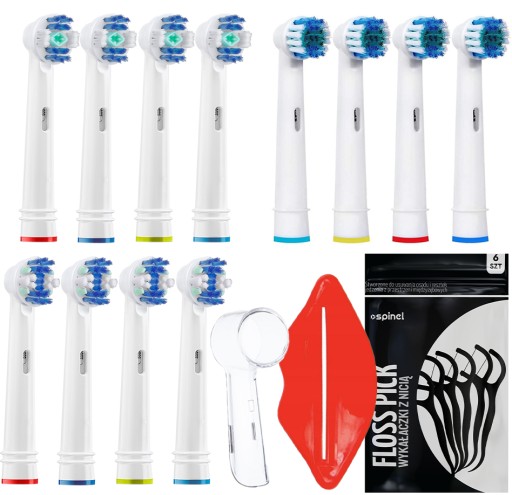 12x BRAUN ORAL-B VITALITY SADA HLAVY NA ZUBNÚ KEFKU S DOPLNKOM
