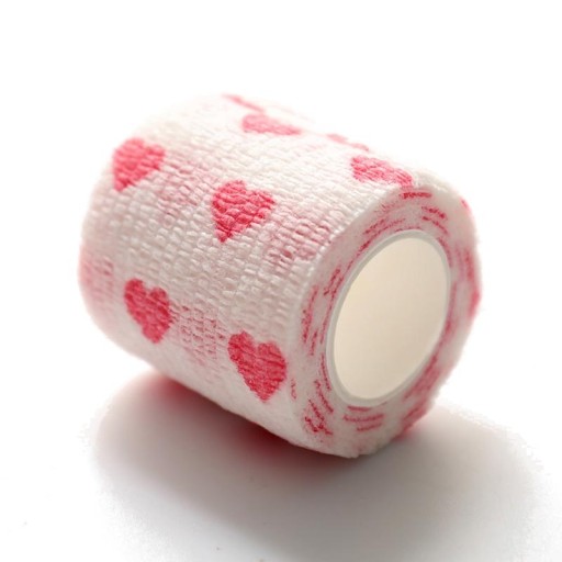 KOHÉZNY OBVAZ ELASTICKÝ SAMOLEPIACI OBLIAH 5cm x 4,5m SRDCE