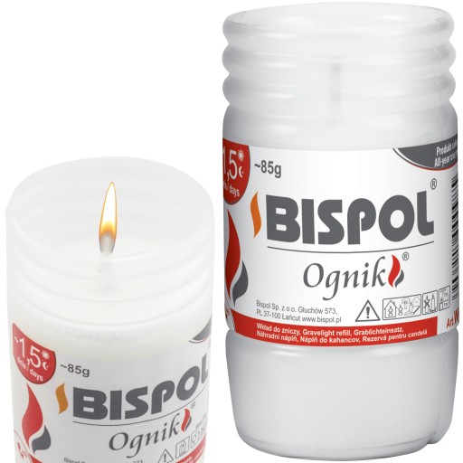 Vložka do sviečky Bispol parafínová 9 cm 1,5 dňa 36 hod