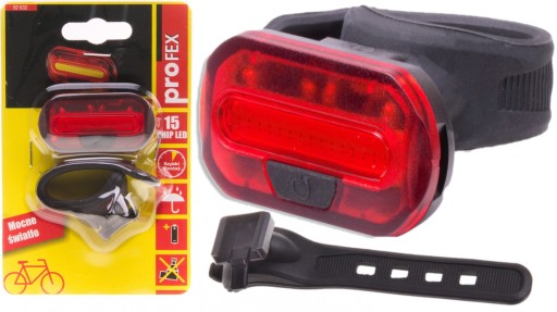 BICYKEL ZADNÉ SVETLO 15 LED CHIP