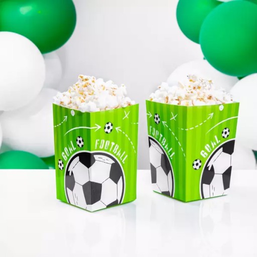 PUKOROVÉ KRABIČKY SLADKOSTI CUKROVKY COOKIES NARODENINOVÝ FUTBAL 6 kusov