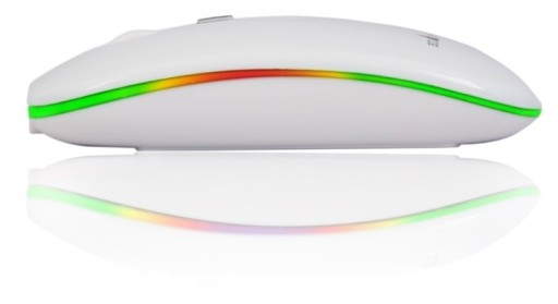 GO HIGHER KAMENNE ĽAHKÁ BEZDRÔTOVÁ RGB MYŠ Biela