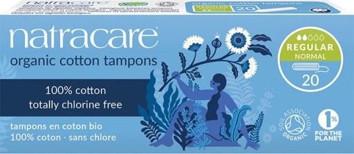 PRÍRODNÉ REGULAR TAMPÓNY 20 ks NATRACARE