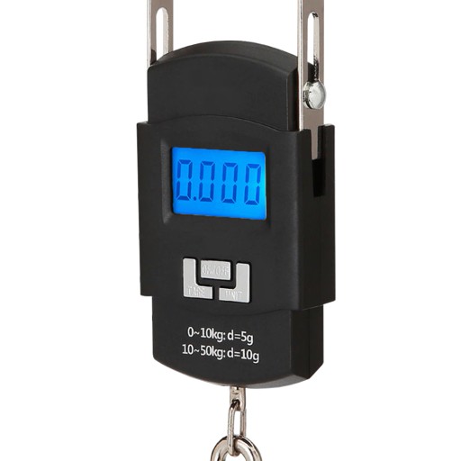 HÁČKOVÁ RYBÁRSKA CESTOVNÁ VÁHA NA BATOŽINU LCD 50 kg