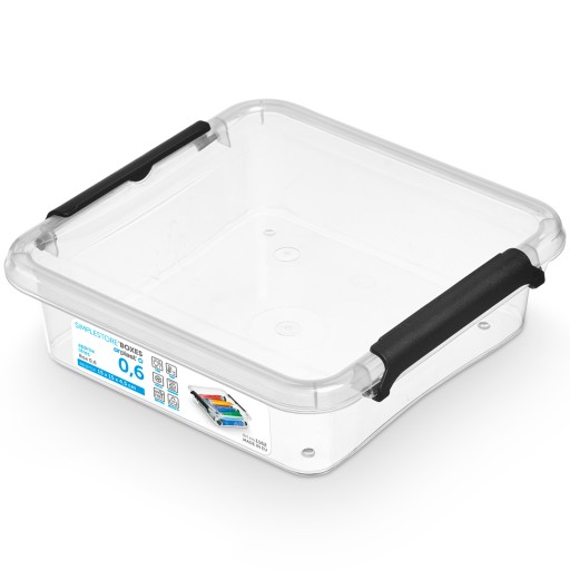 PLASTOVÝ KONTAJNER S VÍKOM ÚLOŽNÝ BOX MALÝ 0,6L