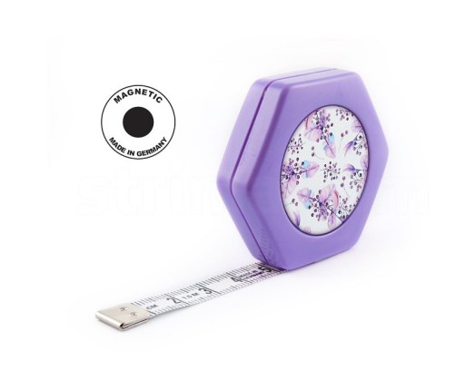 Centimetrový meter s magnetom, 150 cm, lila