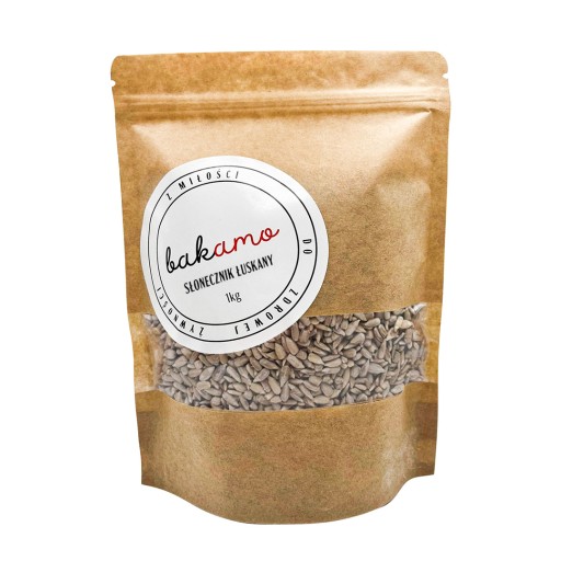 Slnečnicové semienka lúpané, prírodné čerstvé zrno 1000g 1kg Bakamo