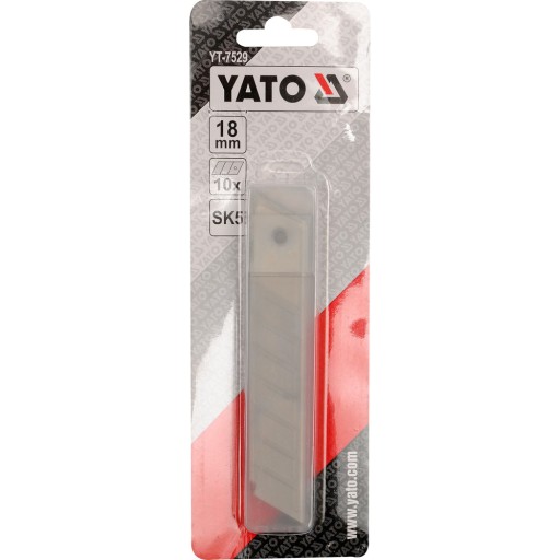 lámacie čepele na nôž 18 mm 10ks YT-7529 YATO