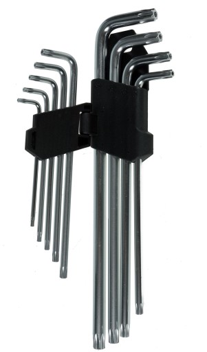 KĽÚČE TORX IMPUSUROVÉ TYP L s otvorom T10-T50 9KS