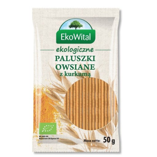 Celozrnné ovsené tyčinky s kurkumou BIO 50g