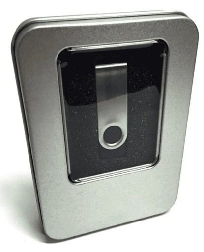 Pevné hliníkové puzdro pre Pendrive SVADOBNÉ SPOLOČENSTVO - Ideálne pre laserové gravírovanie