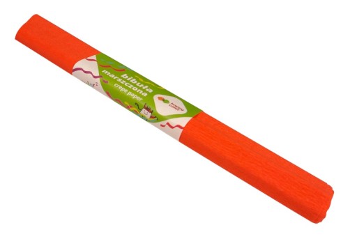 Krimpovaný hodvábny papier Farba SVETLO ČERVENÁ č. 24 HAPPY COLOR 1 ks.