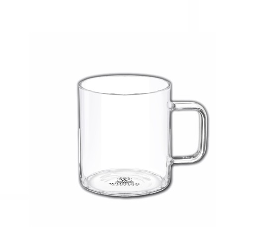 Sklenený, hrnček na kávu a čaj, žiaruvzdorné sklo, Wilmax, 250 ml