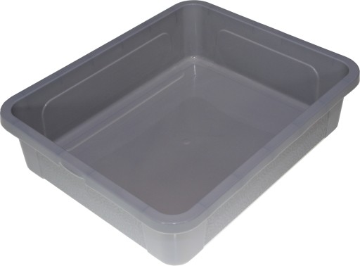 Plastová nádoba s vekom, box na hračky, 10 l, šedá