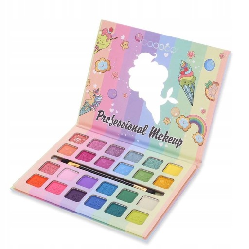 MAKEUP SET VEĽKÁ PALETA OČNÝCH TIEŇOV MAKE-UP 24 FARIEB PRE DETI