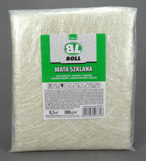BOLL GLASS MAT VLÁKNO NA ŽIVICU ALEBO Tmel / HMOTNOSŤ: 300g/m2