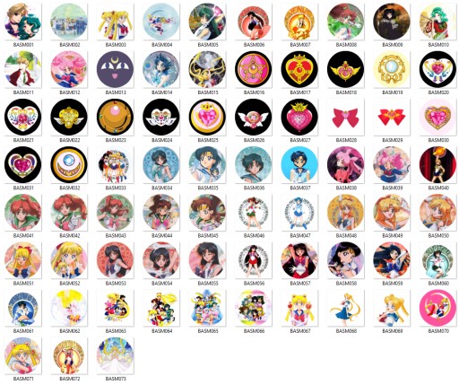 Manga Anime Sailor Moon Pins VEĽKÝ VÝBER