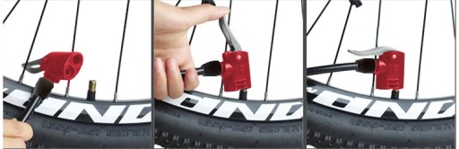 NOŽNÁ PUMPA na guľôčkový bicykel s hadicou
