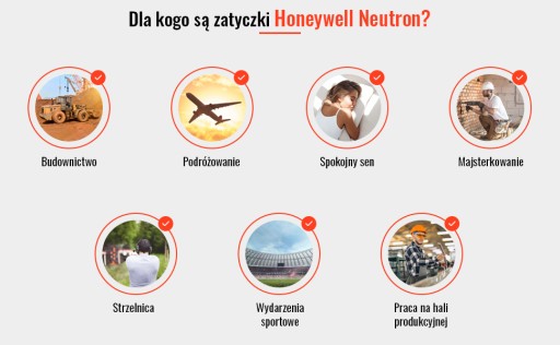 Honeywell Neutron štuple do uší 1 pár