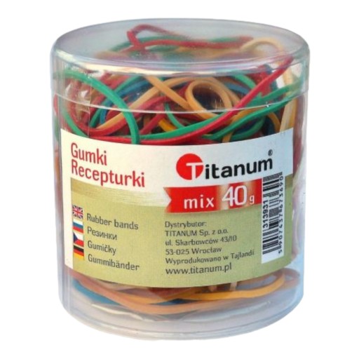 Sada farebných gumičiek v nádobe MIX