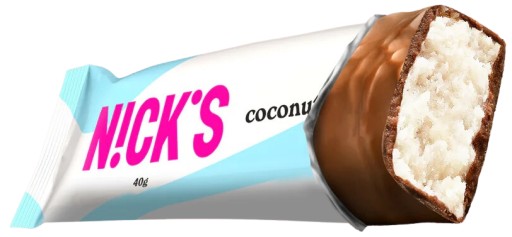 Nicks Coconut KETO tyčinka v čokoláde, BEZ CUKRU