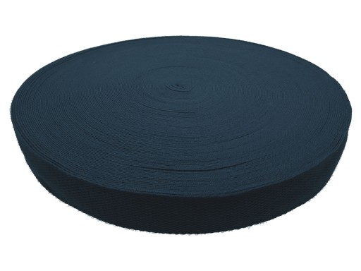 32 mm tmavomodrá bavlnená páska
