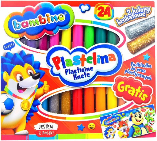 PLASTICINA 24 FARIEB BAMBINO + PODLOŽKA D