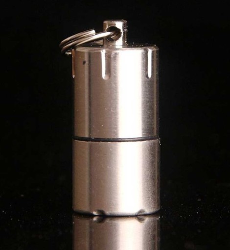 Mini zapaľovač EDC kľúčenka na prežitie kempingového ohňa
