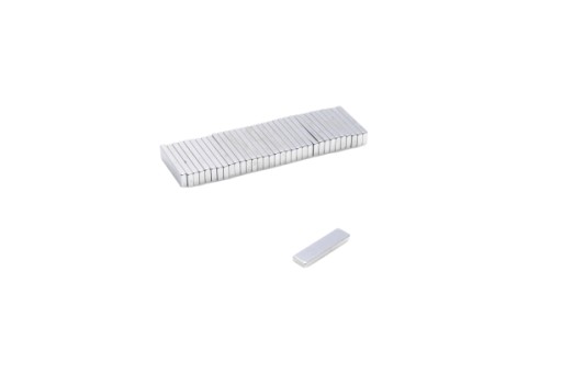 Neodymový tanierový magnet MPŁ 15x4x1,5 N38 sada 50 kusov