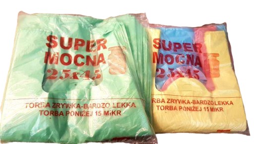 Tašky Jednorazové vrecúška 25x45cm 100 kusov Mocna taška 14ml 5kg