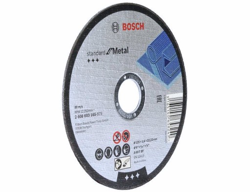 KORUNDOVÝ KOTOUČ NA KOVOVÚ OCEL 125/1,6mm BOSCH