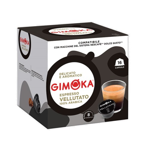 Kávové kapsuly Gimoka VELLUTATO pre Dolce Gusto 16