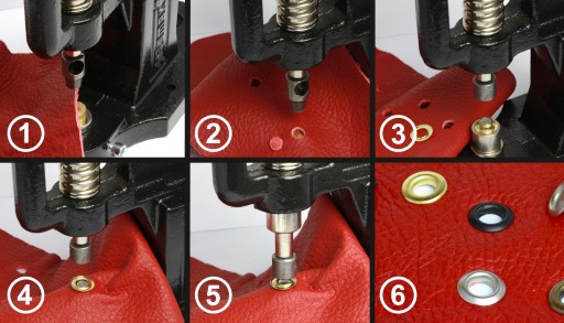 8 mm strieborné kožené očká, sada 100 sád