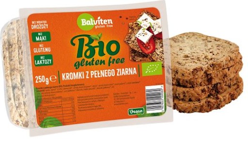 BEZLEPKOVÝ, CELOZRNNÝ CHLIEB, BIO, 250 g - BA