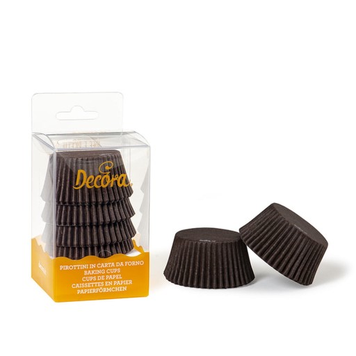 Košíčky na muffiny 50x32mm Decora Brown 75 ks