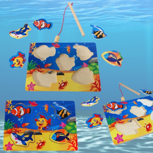 Arkádová HRA FISH ROD PUZZLE magnet