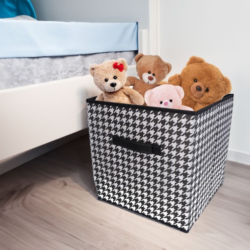 TEXTILNÝ BOX skriňový organizér 31x31x31 cm na ponožky, nohavice, deky