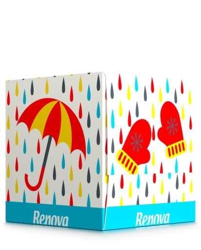 Renova Rain obrúsky na tvár 50 ks