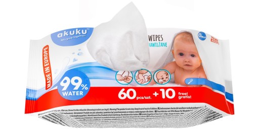 VLHČENÉ UBROUSKY PRE BOJČATÁ 99% VODA 70 ks