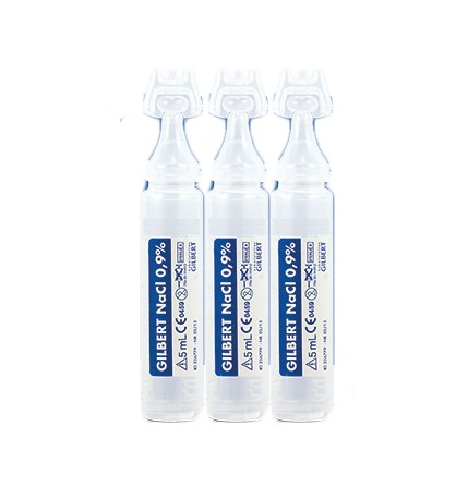 GILBERT FYZIOLOGICKÁ SOĽ 0,9% NaCl 5ml X 3KS