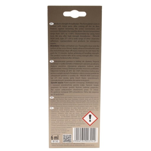 K2 Prolok Medium B150 Lepidlo na skrutky 6ml