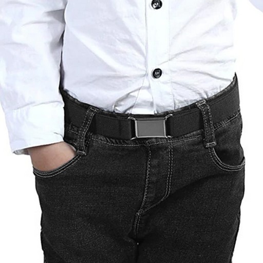 DETSKÝ ČIERNY elastický GUMOVÝ PÁS Pre deti Chlapec Dievčatá